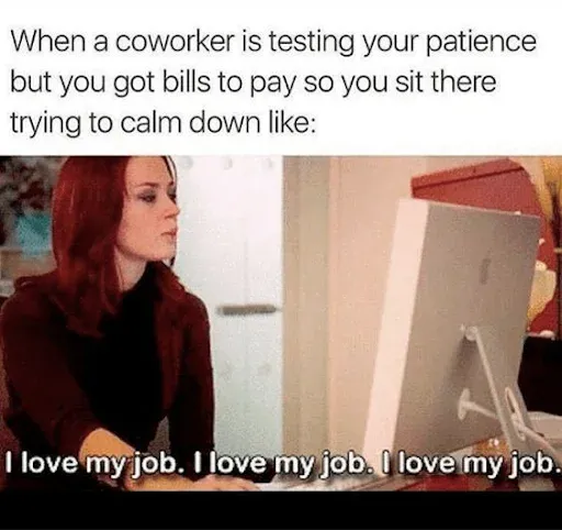 أحب عملك