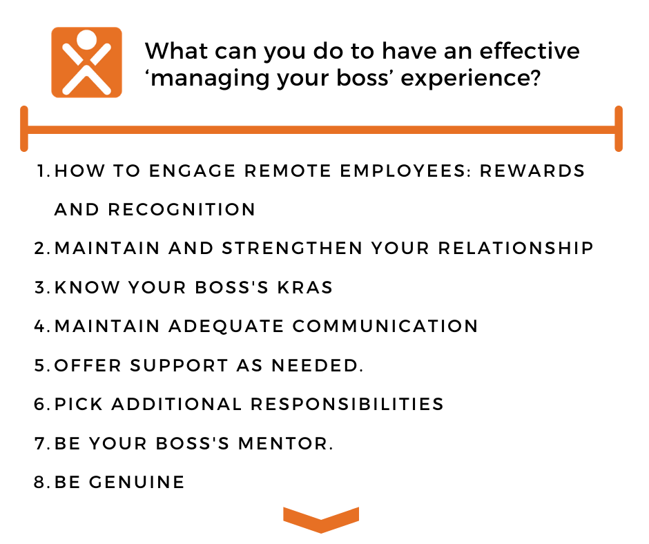 What can you do to have an effective "managing your boss" experience?