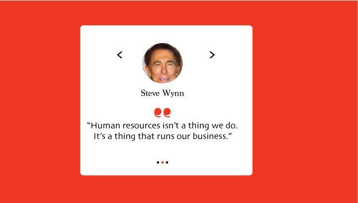 Employee Recognition Quote by Steve Wynn