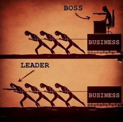 difference between a leader and a boss
