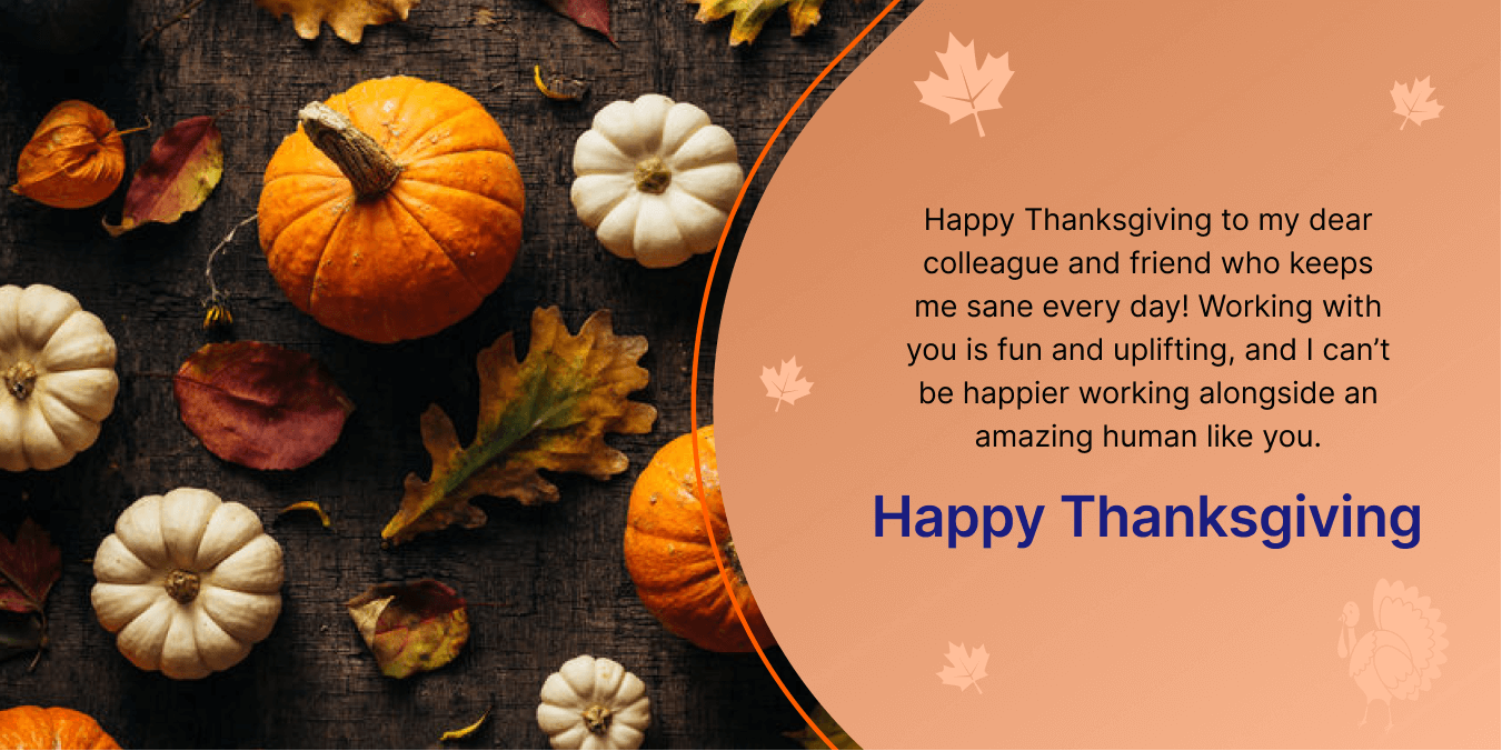 happy thanksgiving wishes to colleagues