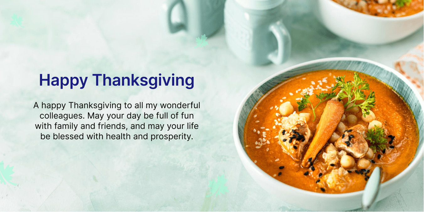 thoughtful thanksgiving wishes for coworkers