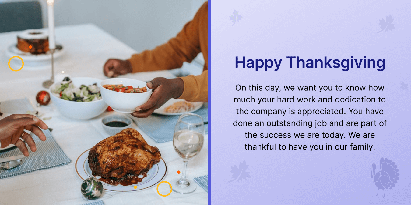 employee thanksgiving messages