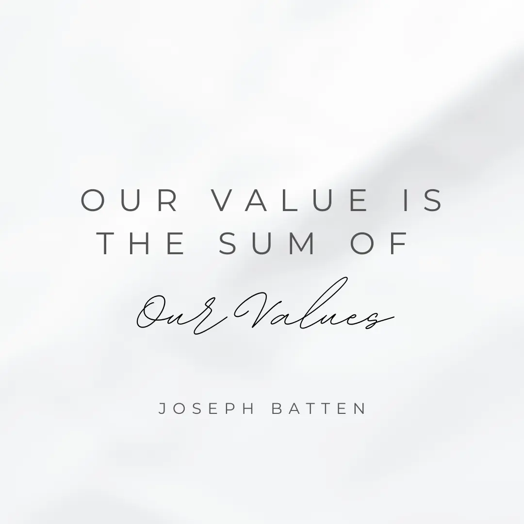 Our value is sum of our values