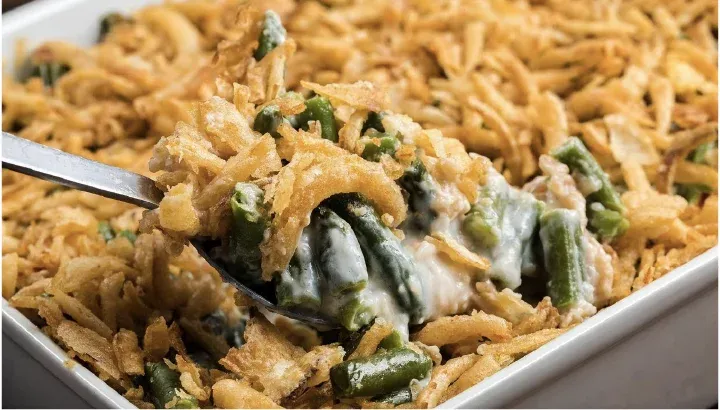 thanksgiving potluck recipe - green bean casserole