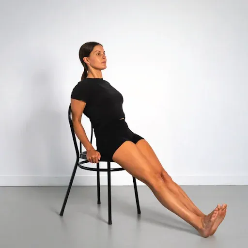 Seated leg raises