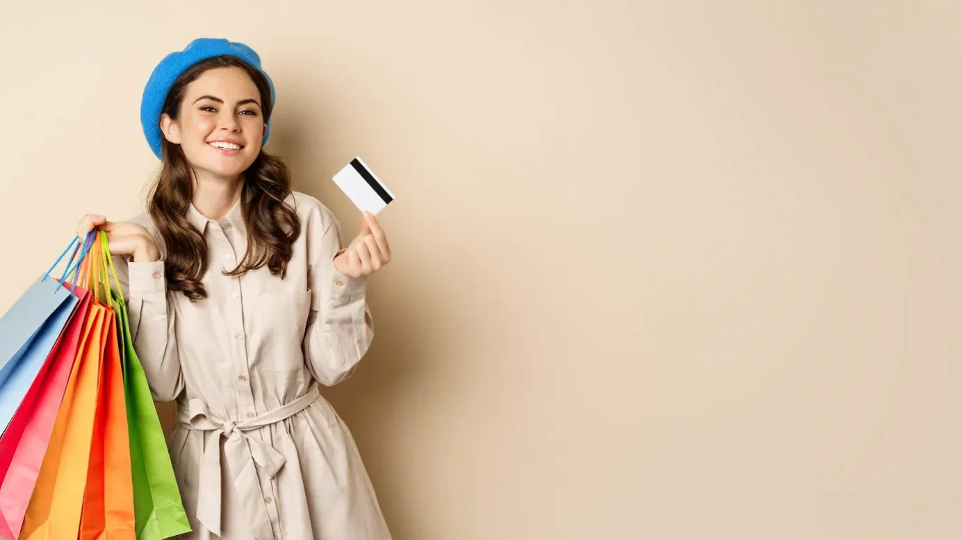 women with shopping bag