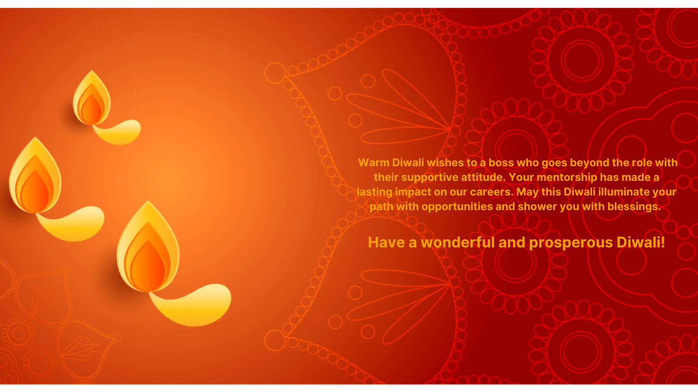 Happy Diwali wishes to boss 5