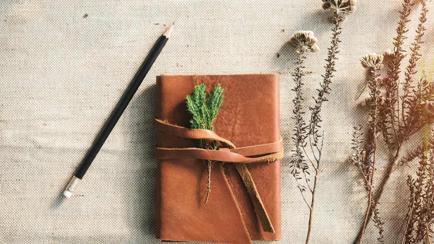 Customized leather journal