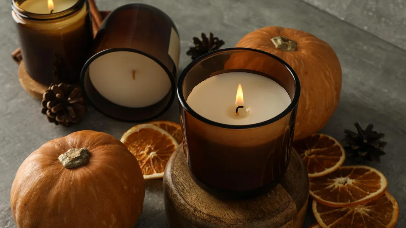 Halloween scented candles