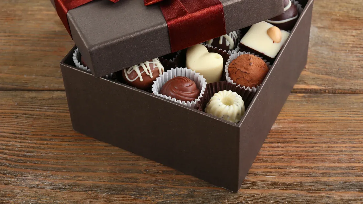 Exquisite box of chocolates
