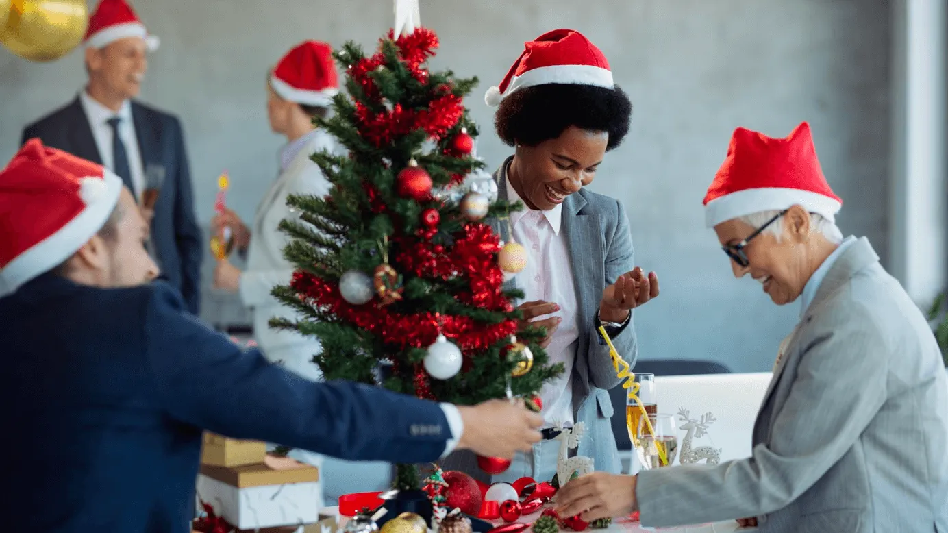 Celebrar la Navidad en la oficina