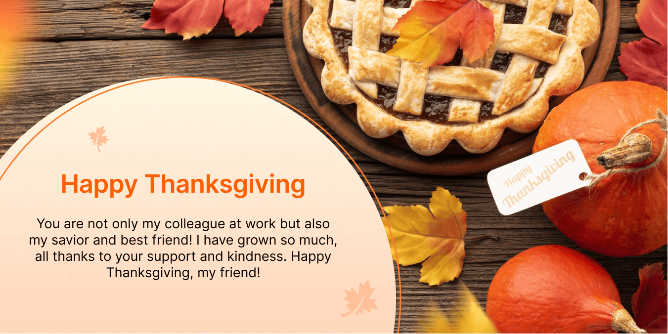 Glückwünsche zu Thanksgiving für Arbeitskollegen