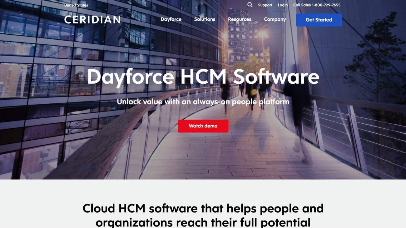 Ceridian Dayforce - Plattform für die Verwaltung des Humankapitals (HCM)