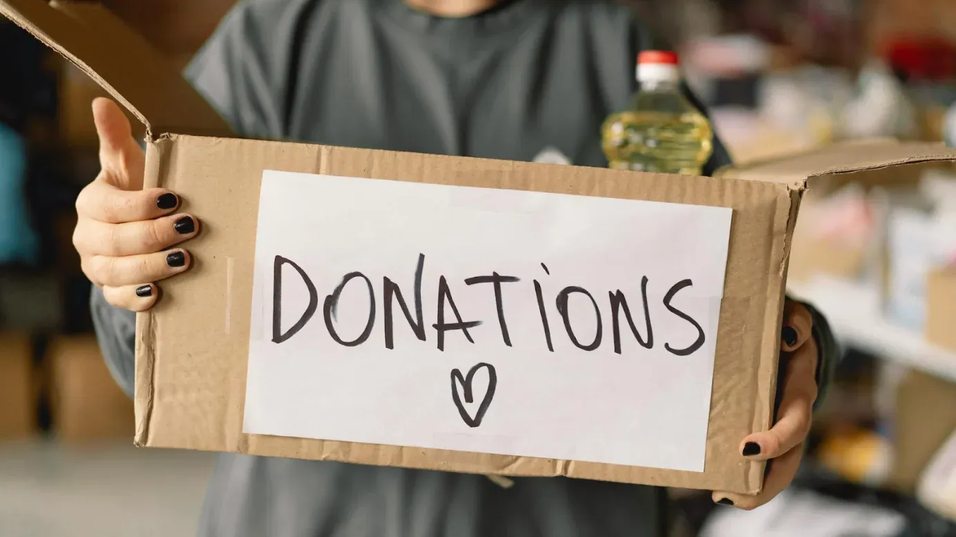 Spendenbox für wohltätige Zwecke