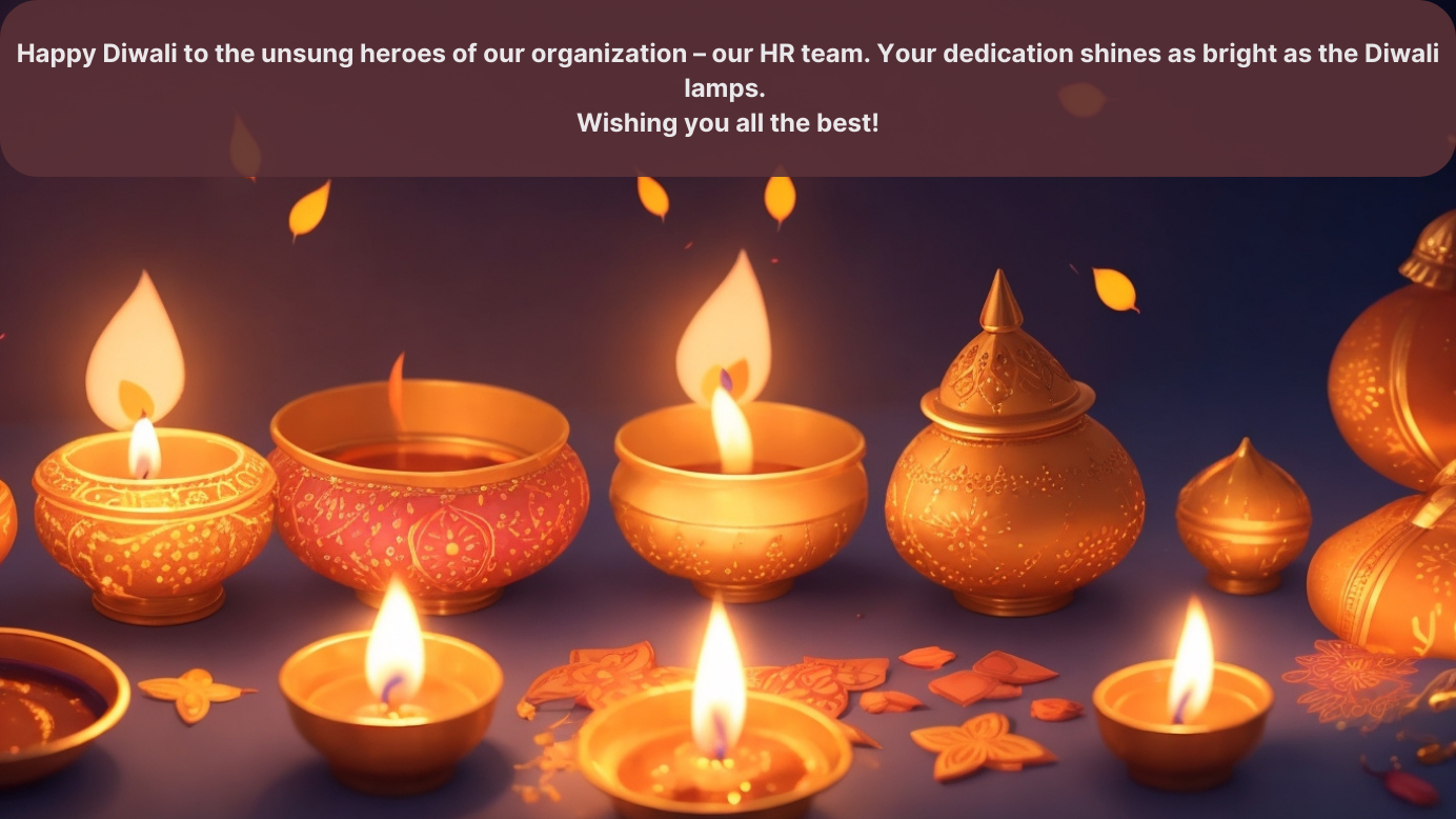 Fröhliche Diwali-Grüße an das HR-Team 2