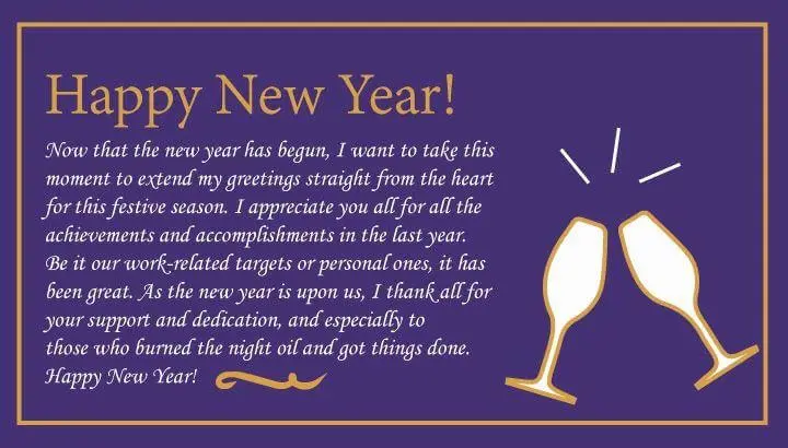 Messages de Nouvel An pour les employés
