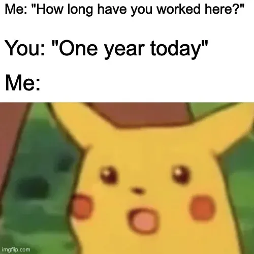 work anniversary meme