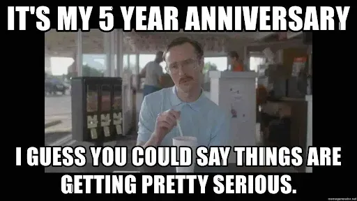 work anniversary meme