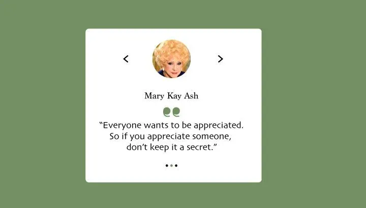 Citazione di Mary Kay Ash per il riconoscimento dei dipendenti