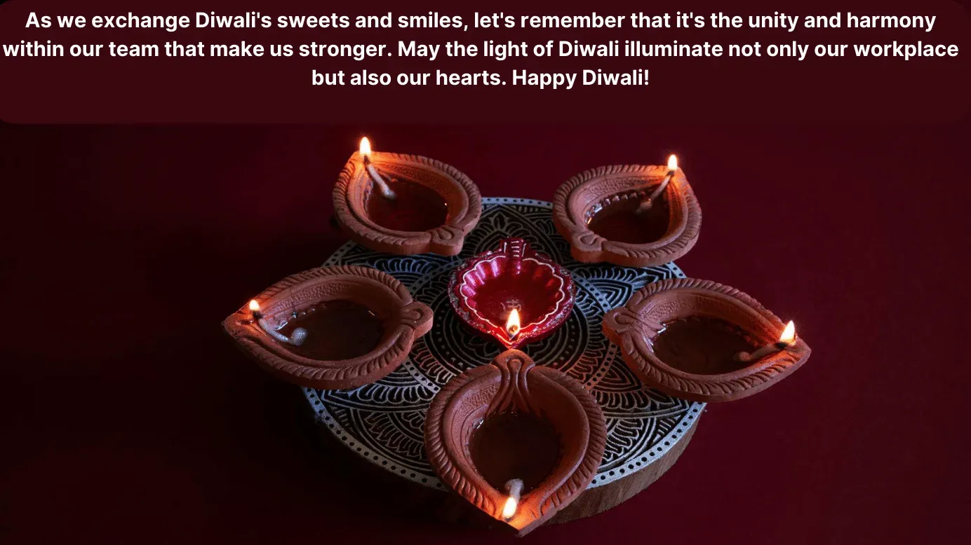 Messaggi di Diwali ai dipendenti