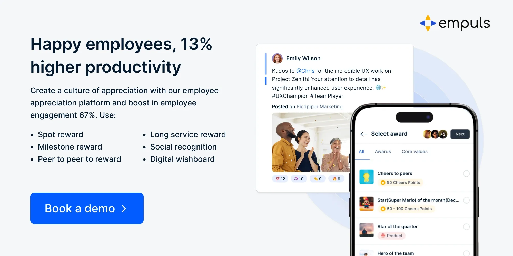 Create a culture of employee appreciation with Empuls